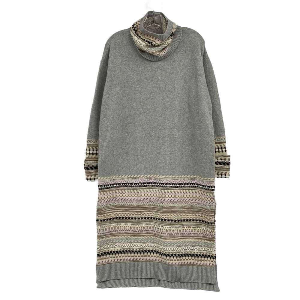 Daily Practice Gray Beige Knit Midi Dress | Womens S